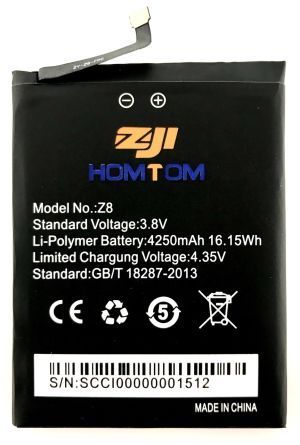 Аккумулятор Doogee, Homtom Z8 ZOJI 4250 mAh 24256 фото