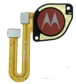Шлейф для Motorola XT2081 Moto E7 Plus 2020, E7 Power со сканером отпечатка пальца красный 07104 фото