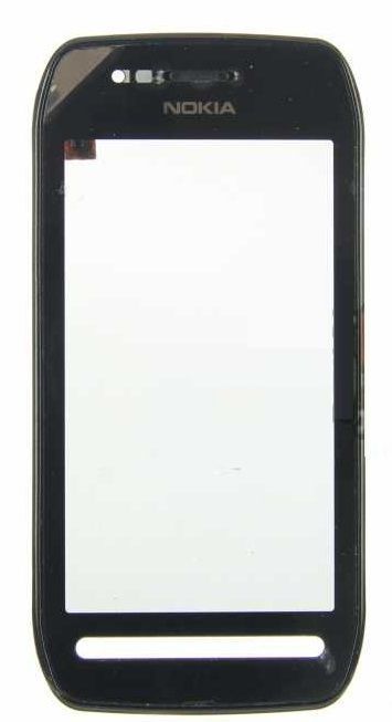 Сенсор (тачскрин) Nokia 603 с рамкой черный 01640 фото