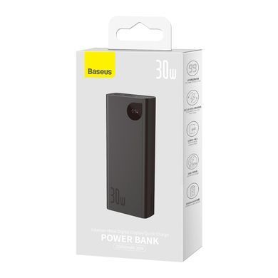 Зовнішній акумулятор (Повербанк) Baseus Adaman Metal Digital Display Quick Charge 20000mAh 30W Black ( PPAD030001 ) 28808 фото