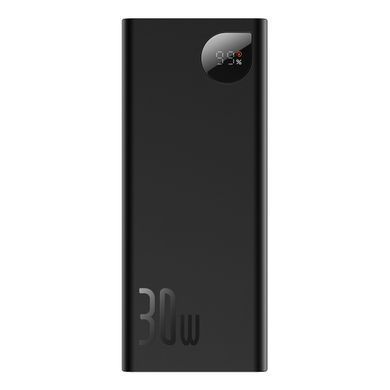 Зовнішній акумулятор (Повербанк) Baseus Adaman Metal Digital Display Quick Charge 20000mAh 30W Black ( PPAD030001 ) 28808 фото
