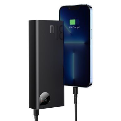 Зовнішній акумулятор (Повербанк) Baseus Adaman Metal Digital Display Quick Charge 20000mAh 30W Black ( PPAD030001 ) 28808 фото