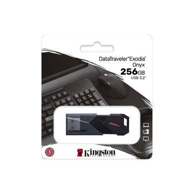 Флеш пам'ять Kingston USB 3.2 DT Exodia Onyx 256GB Black 27870 фото