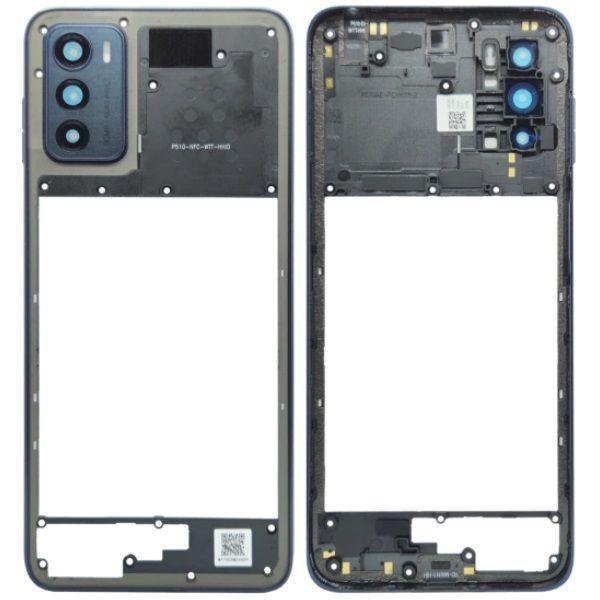 Рамка корпусу Motorola XT2233-2 Moto G42 синя зі склом камери 33584 фото