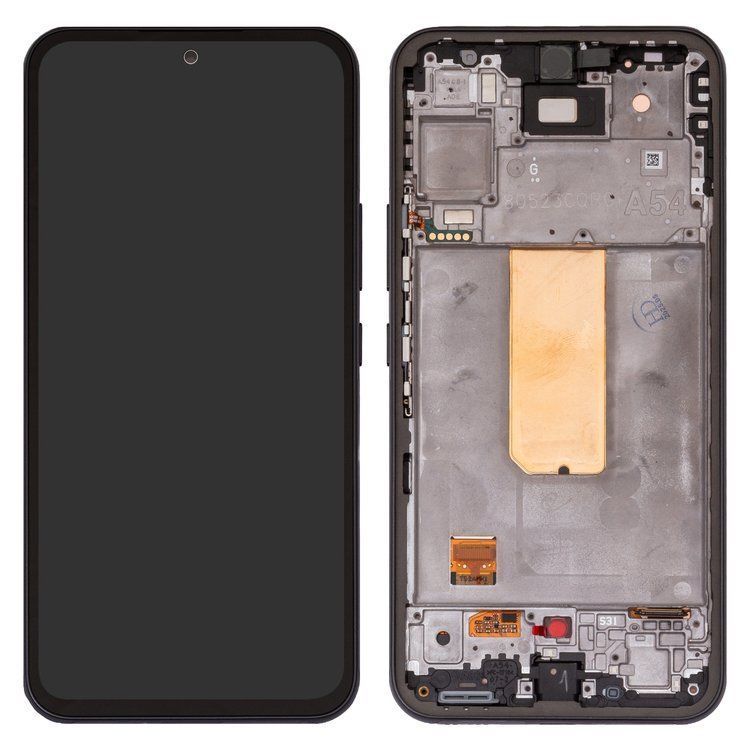 Дисплей для Samsung A546B Galaxy A54 5G с рамкой серый, с узкими рамками сенсора, Хайкопия OLED (FHD) FLYCDI 33788 фото