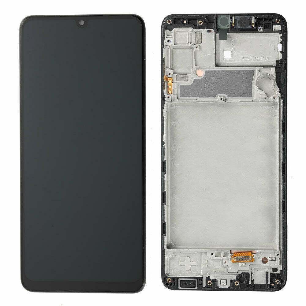 Дисплей для Samsung A225F Galaxy A22 с рамкой черный (GH82-25944A) Оригинал 26075 фото