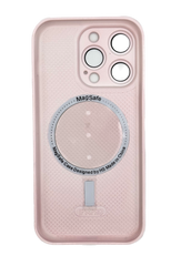 Чохол скло AG Glass Matt Frame Color MagSafe Logo Apple iPhone 14 Pro Max перлово-рожевий 27720 фото