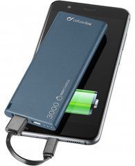 Внешний аккумулятор (Повербанк) Cellularline FreePower Slim Power bank 3000mAh синий 13923 фото