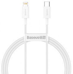 Кабель Baseus Superior Type-C - Lightning 1.5м 20W білий CATLYS-B02 25892 фото
