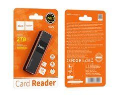 Адаптер - Кардрідер Hoco HB20 USB 2.0 to SD 29038 фото
