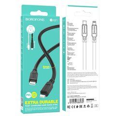 Кабель Borofone BX81 Type-C - Lightning 1m 20W чорний 32534 фото