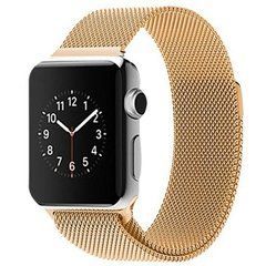 Ремешок для смарт-часов Apple Watch 42/44mm Milanese Loop Band Gold 14695 фото