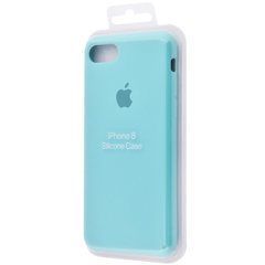 Чехол силиконовый Silicone Case для Apple iPhone 7, iPhone 8 (Sea Blue | Бирюзовый) 12997 фото