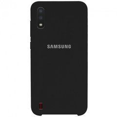 Чехол силиконовый Silicone Case для Samsung A015F A01 (2020) Black 17399 фото