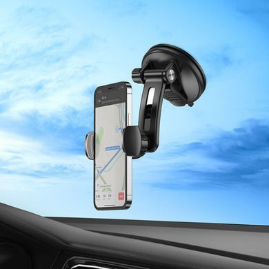 Автодержатель BOROFONE BH62 Bora suction cup car holder серо-черный 26731 фото