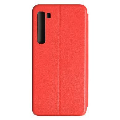 Чехол-книжка Premium Case под кожу Xiaomi Redmi Note 8 (2019) красный 15105 фото