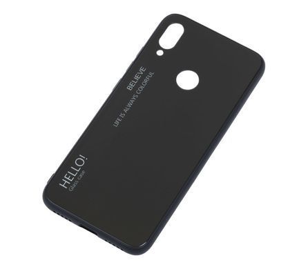 Чехол для Xiaomi Redmi Note 7 Hello glass черный 12711 фото