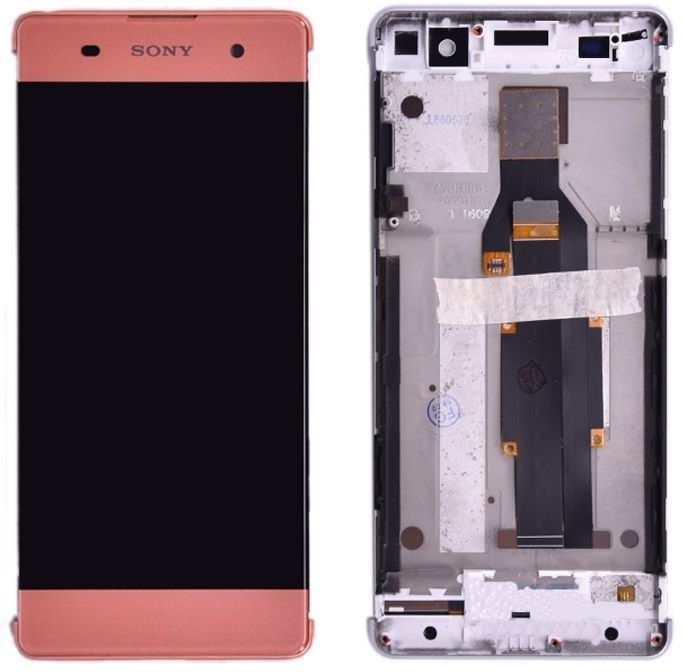 Дисплей Sony F3111, F3112, F3113, F3115, F3116 Xperia XA и рамкой розовый, Rose Gold 23056 фото