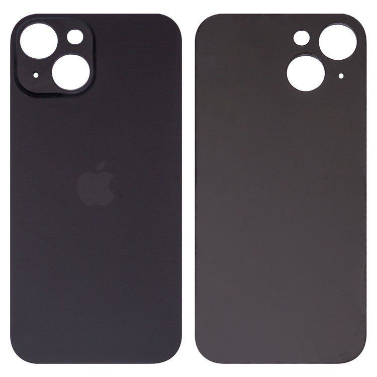 Задняя крышка для Apple iPhone 13 mini черная, с большим отверстием под камеру 32886 фото