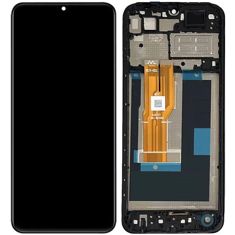 Дисплей для Vivo Y02, Y02A V2213, Y11 2023 с рамкой черный Оригинал Китай 30287 фото