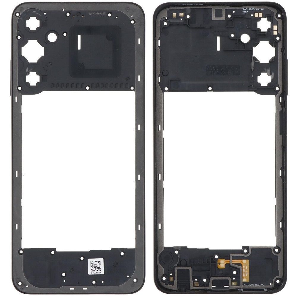 Рамка корпусу Samsung A057 Galaxy A05s чорна 32079 фото