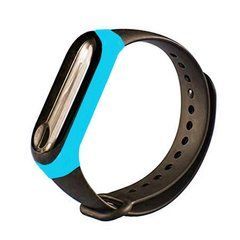 Ремешок Xiaomi для Mi Band 3, Mi Band 4 с широким ободком Черный,Синий 15092 фото