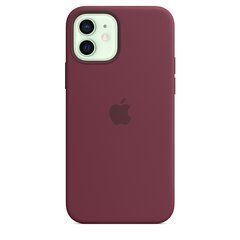 Чехол силиконовый Silicone Case для Apple iPhone 12 mini с поддержкой MagSafe Plum 21684 фото