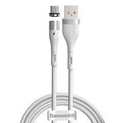 Кабель магнитный Baseus Zinc Magnetic Safe Fast Charging MicroUSB 2.1A (1 метр) (CAMXC-K02) белый 20389 фото