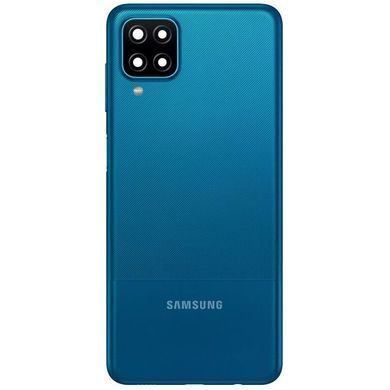 Задняя крышка для Samsung A125F Galaxy A12, A127 Galaxy A12s синяя, со стеклом камеры 33989 фото