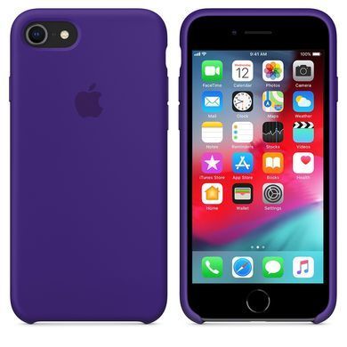 Чехол силиконовый Silicone Case для Apple iPhone 7, iPhone 8 (Ultra Violet| Фиолетовый) 12998 фото