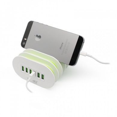 Мережевий зарядний пристрій LDNIO A6702 EU 6 USB, 7A White (A6702) 13223 фото