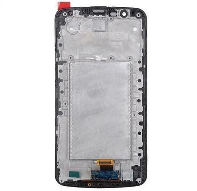 Дисплей для LG K410 K10 Dual Sim, K420N, K430DS с микросхемой, с рамкой черный 22922 фото