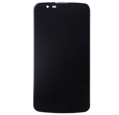 Дисплей для LG K410 K10 Dual Sim, K420N, K430DS с микросхемой, с рамкой черный 22922 фото
