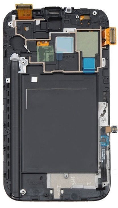 Дисплей для Samsung N7102 Galaxy Note 2 с рамкой серый 02403 фото