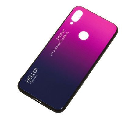 Чехол для Xiaomi Redmi Note 7 Hello glass малиновый 12712 фото