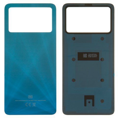 Задняя крышка для Xiaomi Poco X4 Pro синяя 11524 фото