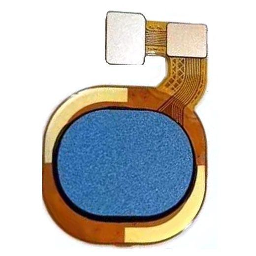 Шлейф для Tecno Spark 7T KF6p зі сканером відбитка пальця синього кольору, Jewel Blue, Оригінал китай 30041 фото