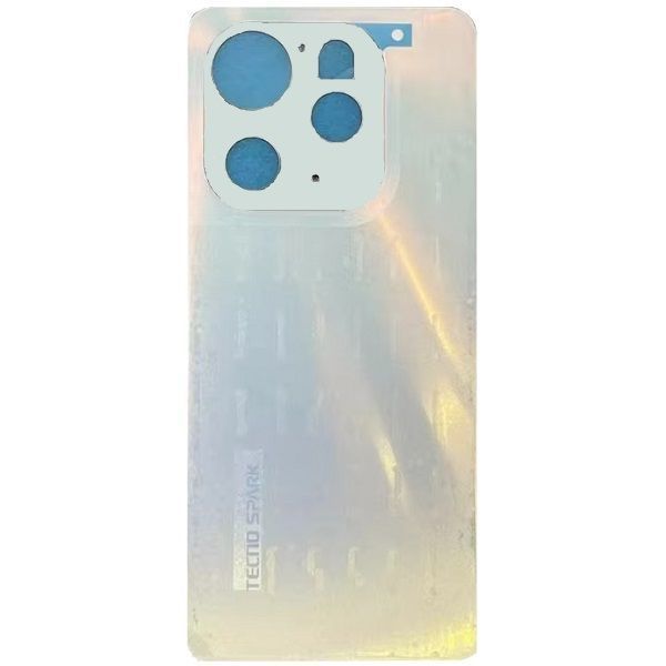 Задняя крышка для Tecno Spark 20 Pro KJ6 белая, Frosty Ivory 32788 фото