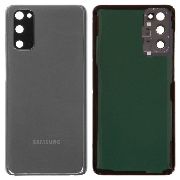Задняя крышка для Samsung G980 Galaxy S20 серая со стеклом камеры 24529 фото