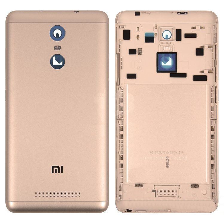 Задня кришка для Xiaomi Redmi Note 3 Pro золотиста 06465 фото