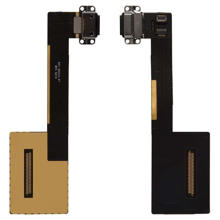 Шлейф для Apple iPad Pro 9.7 (A1673, A1674, A1675) з розьємом зарядки, чорний 09483 фото