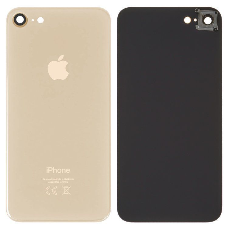 Задняя крышка для Apple iPhone 8 золотистая, в комплекте стекло камеры, Оригинал Китай 21194 фото