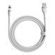 Кабель магнитный Baseus Zinc Magnetic Safe Fast Charging MicroUSB 2.1A (1 метр) (CAMXC-K02) белый 20389 фото 2