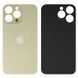 Задня кришка для Apple iPhone 14 Pro золотиста, Gold, з великими отворами для камери Оригінал Китай 32582 фото 3