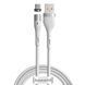 Кабель магнитный Baseus Zinc Magnetic Safe Fast Charging MicroUSB 2.1A (1 метр) (CAMXC-K02) белый 20389 фото 1