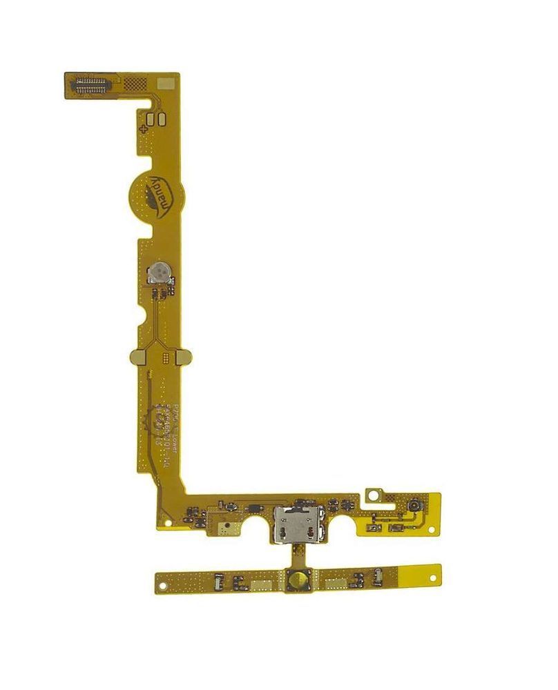 Нижня плата для LG P700 Optimus L7, P705 з роз'ємом зарядки, кнопкою меню (Home), підсвічуванням сенсорних кнопок та мікрофоном 09043 фото