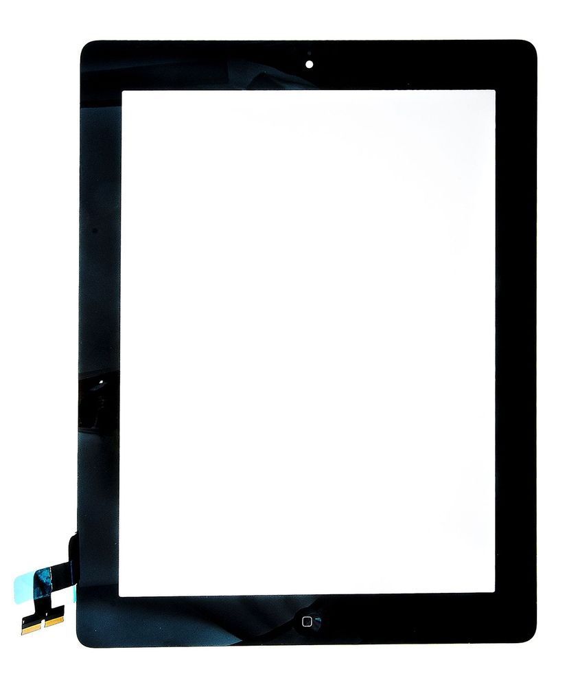 Сенсор (тачскрин) Apple iPad 2 A1395, A1396, A1397 черный с кнопкой HOME 05194 фото