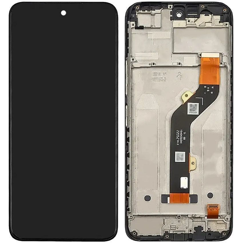 Дисплей для Infinix Hot 12 Play (X6816D), Hot 12 Play NFC з рамкою чорний Оригінал Китай 30238 фото