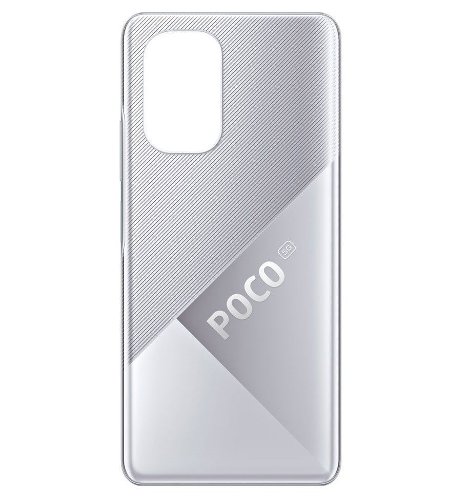 Задняя крышка для Xiaomi Poco F3, Redmi K40 серебристая, Moonlight Silver 25599 фото