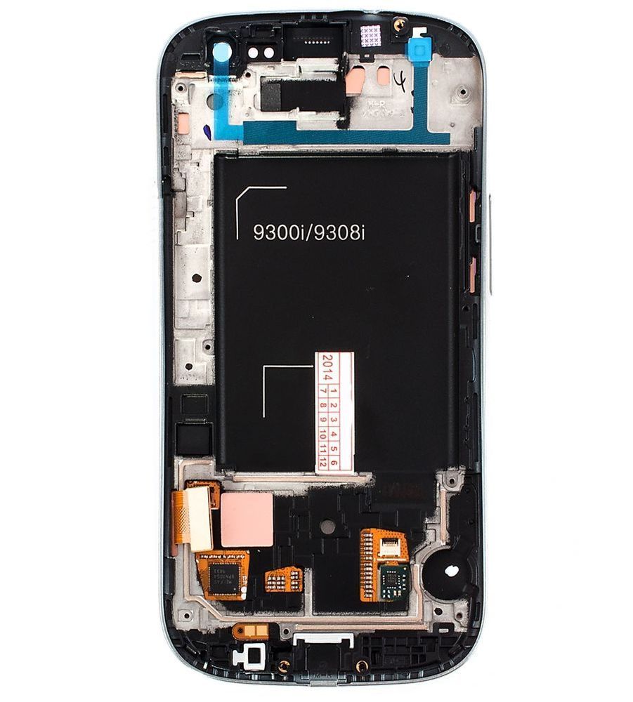 Дисплей для Samsung i9300i Galaxy S3 Duos, i9301 Galaxy S3 Neo с рамкой белый 02556 фото